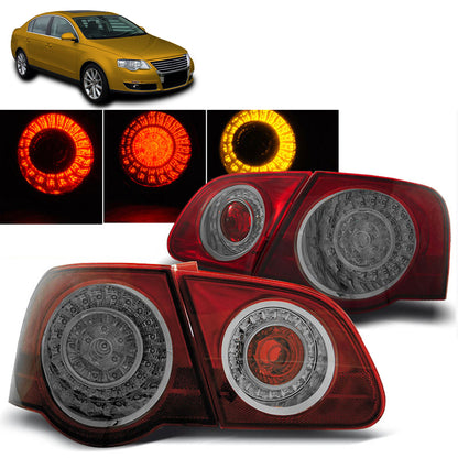 LED Rücklichter Rot Smoke passend für VW Passat B6 3C 03.05-10