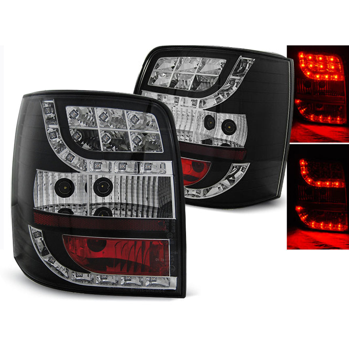 LED Rücklichter Schwarz passend für VW Passat 3BG 00-04 Variant