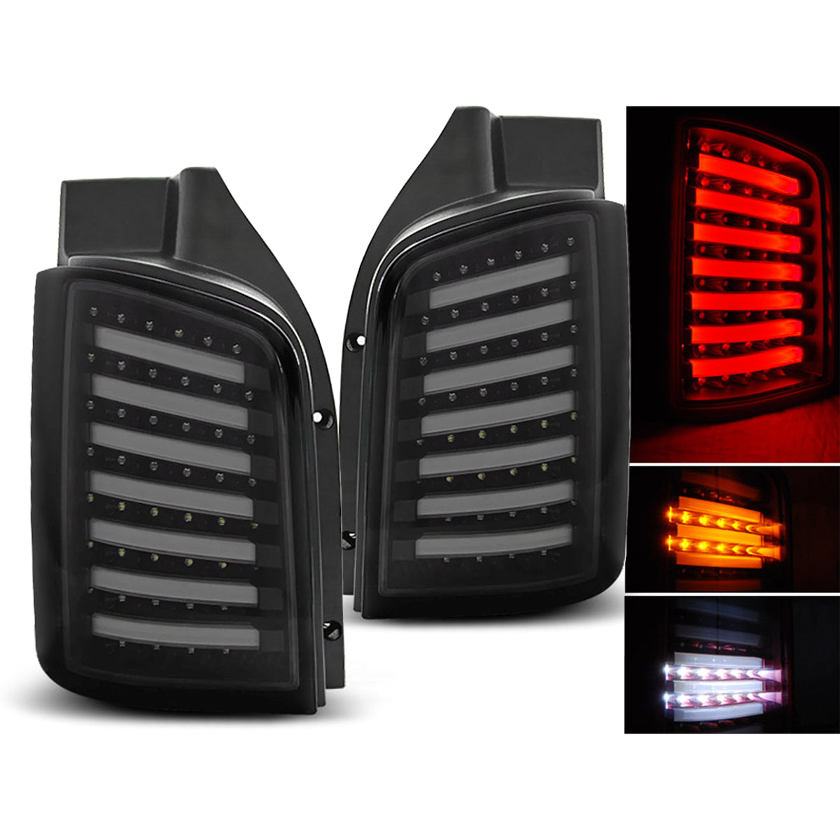 LED Rücklichter Smoke Schwarz passend für VW T5 04.03-09 / 10-15
