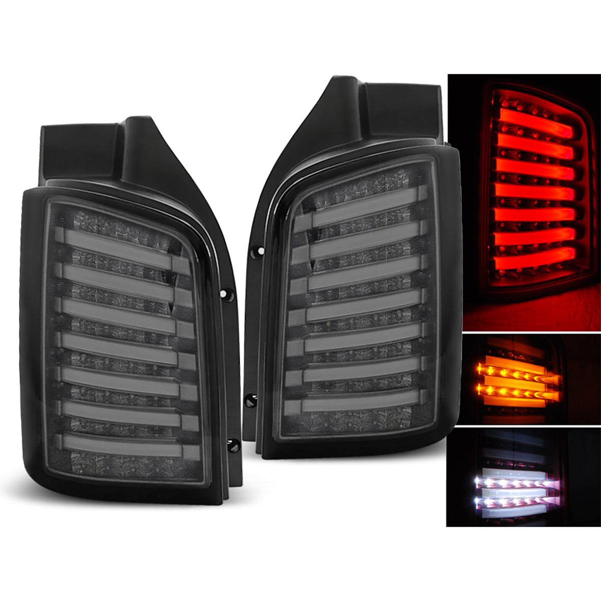 LED Rücklichter Smoke passend für VW T5 04.03-09 / 10-15