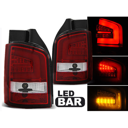 LED Leiste Rücklichter Rot Weiß passend für VW T5 04.03-09