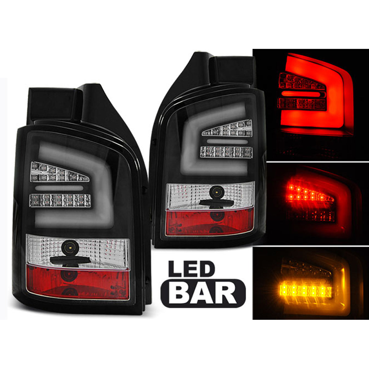 LED BAR Rücklichter Schwarz passend für VW T5 04.10-15