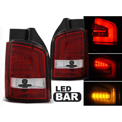 LED BAR Rücklichter Rot Weiß passend für VW T5 04.10-15