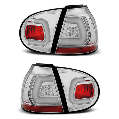 LED BAR Rücklichter Chrom passend für VW Golf 5 10.03-09