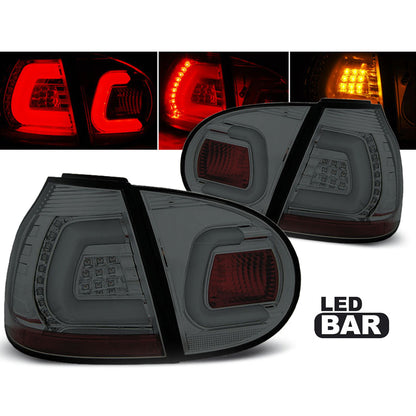 LED BAR Rücklichter Rauch passend für VW Golf 5 10.03-09