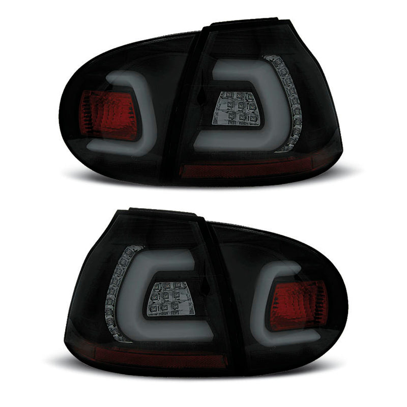 LED BAR Rücklichter Schwarz Rauch passend für VW Golf 5 10.03-09