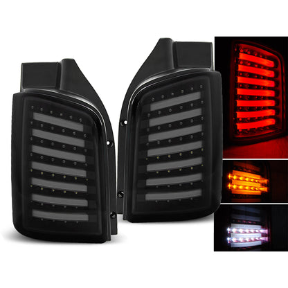 LED Rücklichter Rauch Schwarz passend für VW T5 04.03-09 / 10-15 Transporter