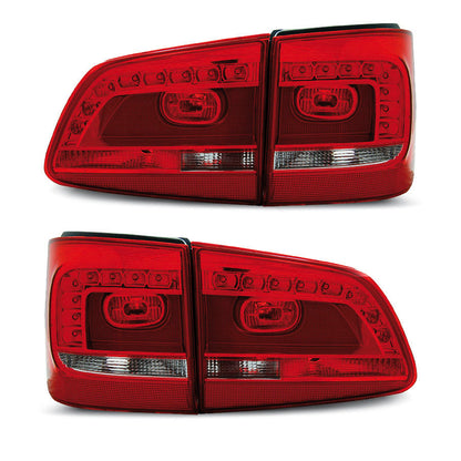 LED Rücklichter Rot Weiß passend für VW Touran 08.10-