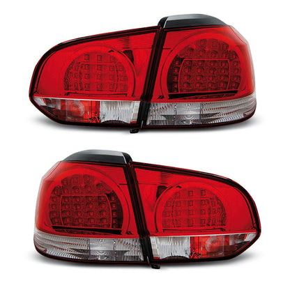 LED Rücklichter Rot Weiß passend für VW Golf 6 10.08-12