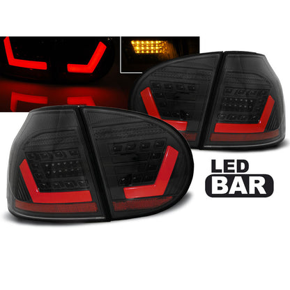 LED BAR Rücklichter Schwarz passend für VW Golf 5 10.03-09