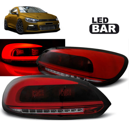 LED BAR Rücklichter Rot Rauch passend für LDVWC2 VW Scirocco III 08-04.14