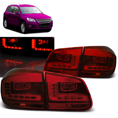 LED Rücklichter Rot Rauch passend für VW Tiguan 07.11-12.15