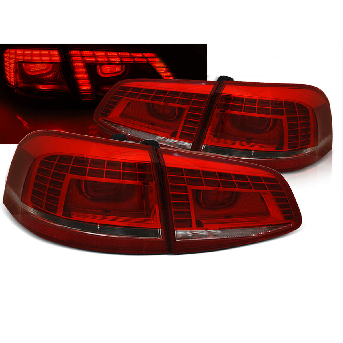 LED Rücklichter Rot Weiß passend für VW Passat B7 Variant 10.10-10.14