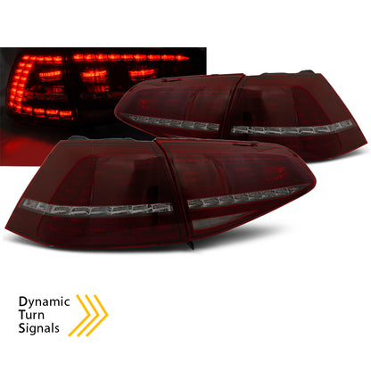 LED Rücklichter Sport Rot Rauch Sequenziell passend für VW Golf 7 13-17