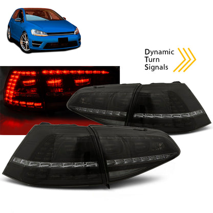 LED Rücklichter Sport Rauch Sequenziell passend für VW Golf 7 13-17