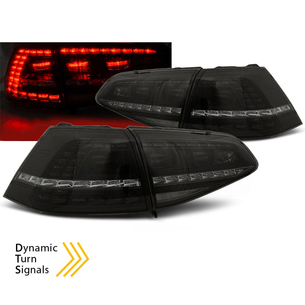 LED Rücklichter Sport Rauch Sequenziell passend für VW Golf 7 13-17