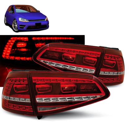 LED Rücklichter Sport Rot Weiß passend für VW Golf 7 13-17