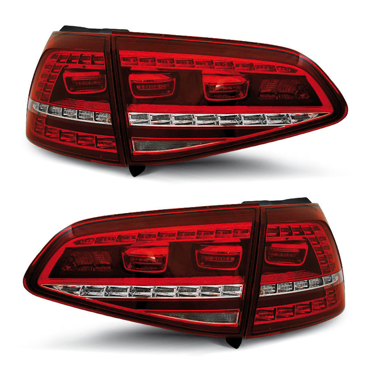 LED Rücklichter Sport Rot Weiß passend für VW Golf 7 13-17