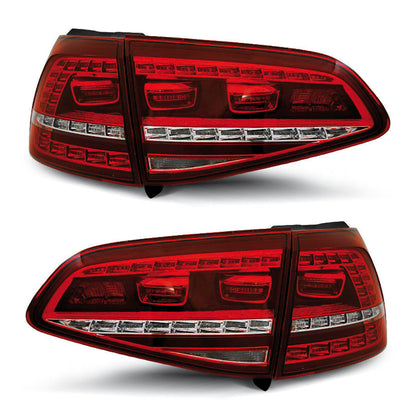 LED Rücklichter Sport Rot Weiß passend für VW Golf 7 13-17
