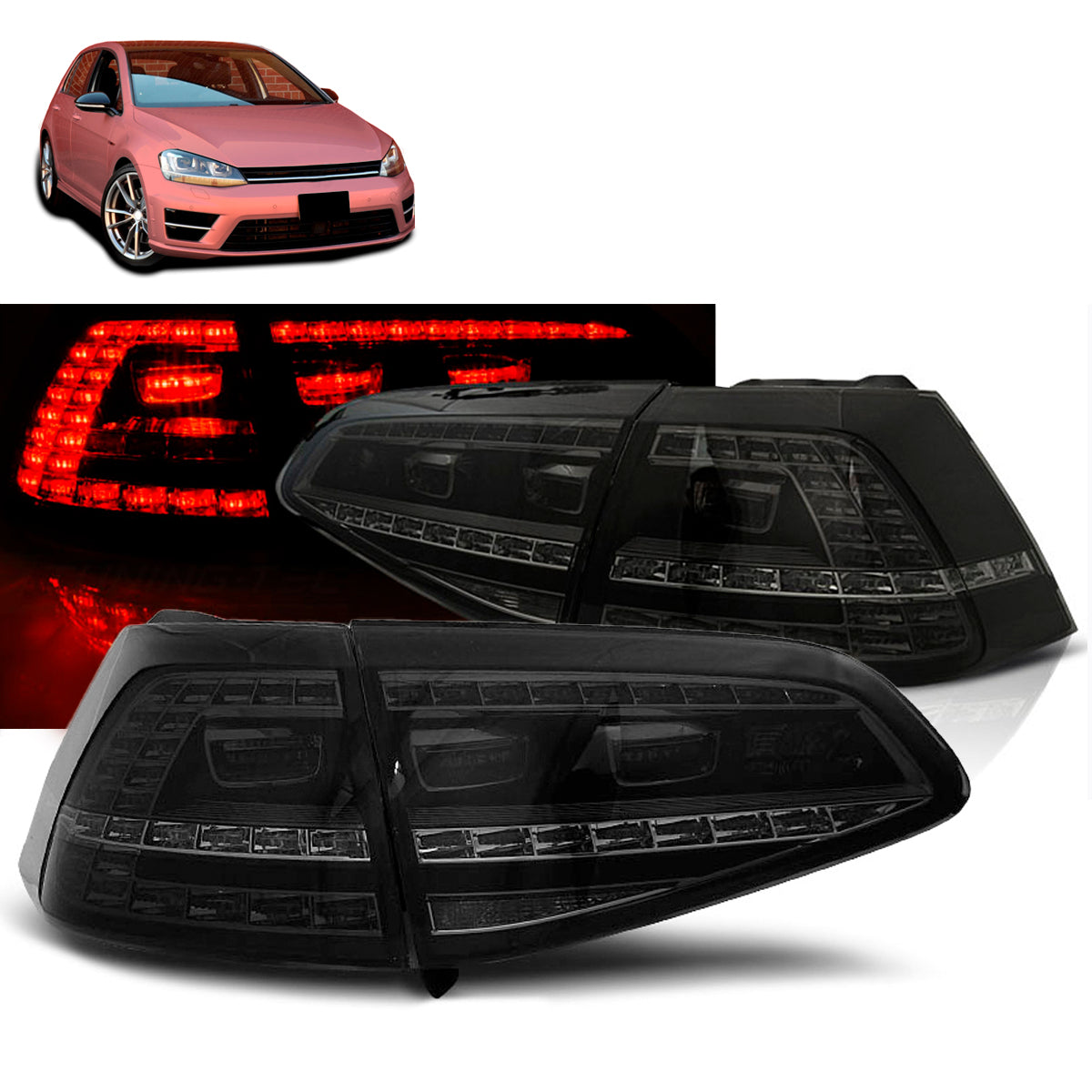 LED Rücklichter Sport Rauch passend für VW Golf 7 13-17