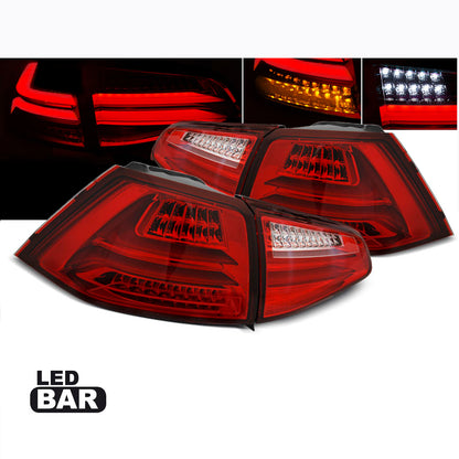 LED BAR Rücklichter Rot Weiß passend für VW GOLF 7 13-17