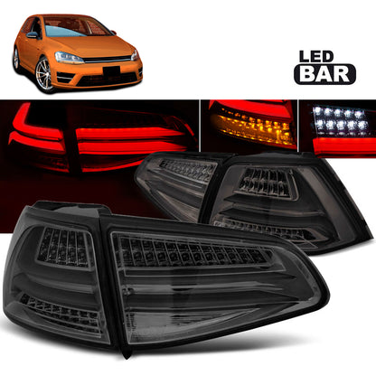LED BAR Rücklichter Rauch passend für VW GOLF 7 13-17