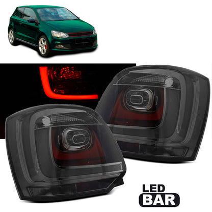 LED BAR Rücklichter Rauch passend für VW POLO 09-14