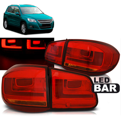 LED BAR Rücklichter Rot passend für VW TIGUAN 07-07.11 Rot LED BAR