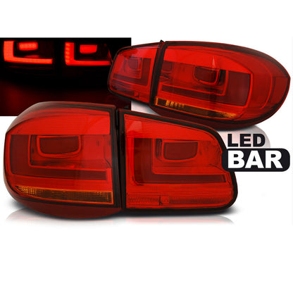 LED BAR Rücklichter Rot passend für VW TIGUAN 07-07.11 Rot LED BAR
