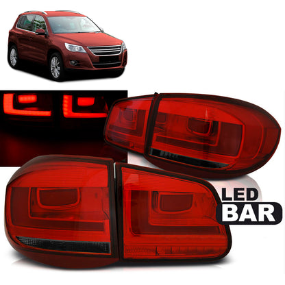 LED BAR Rücklichter Rot Rauch passend für VW TIGUAN 07-07.11
