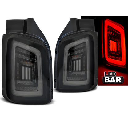 LED BAR Rücklichter Rauch Schwarz Weiß passend für VW T5 04.03-09 / 10-15 TRANSPORTER