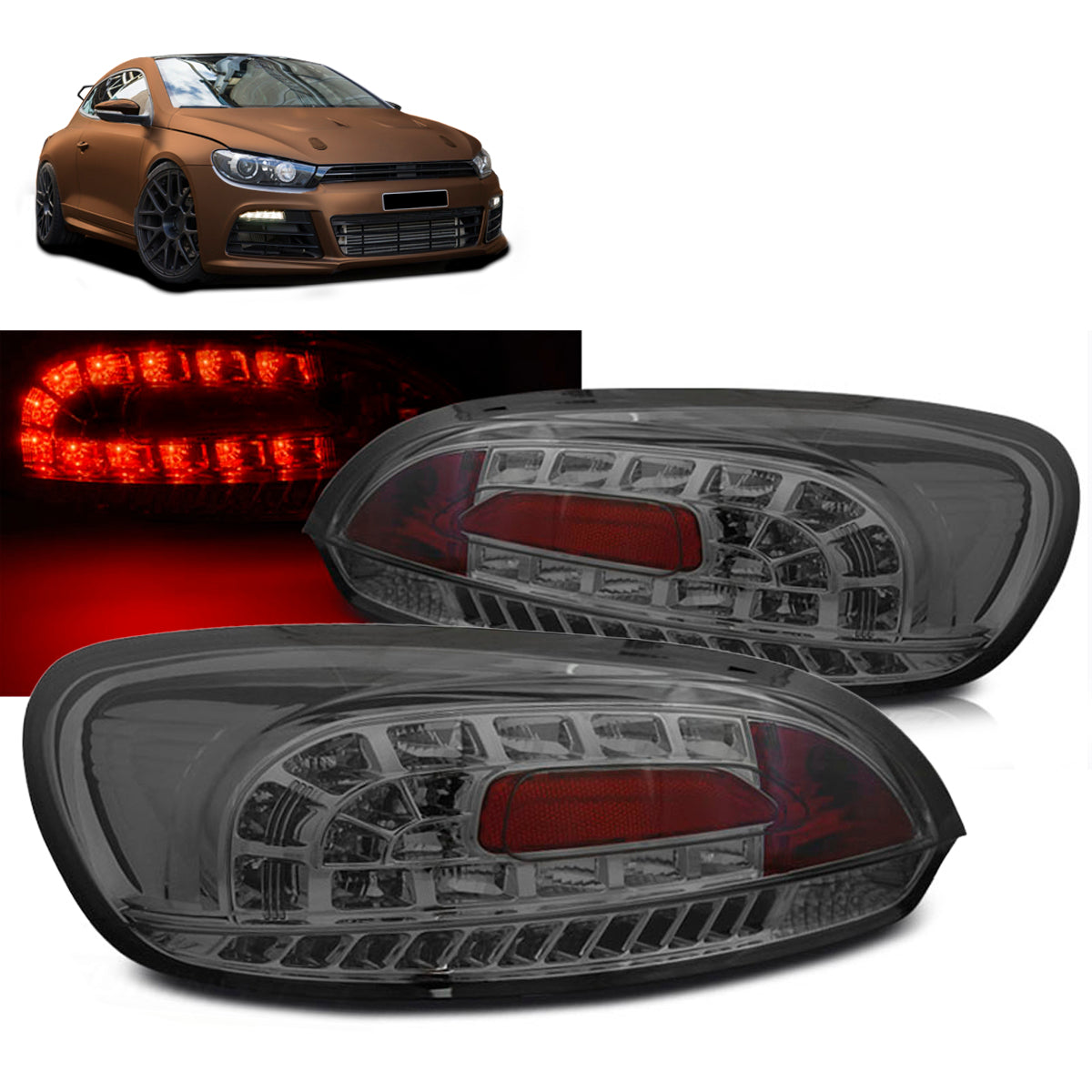 LED Rücklichter Rauch passend für VW SCIROCCO III 08-04.14