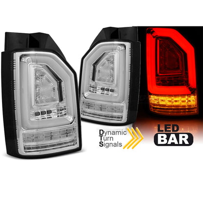 LED BAR Rücklichter Chrom SEQ passend für VW T6 15-19 OEM-Birne