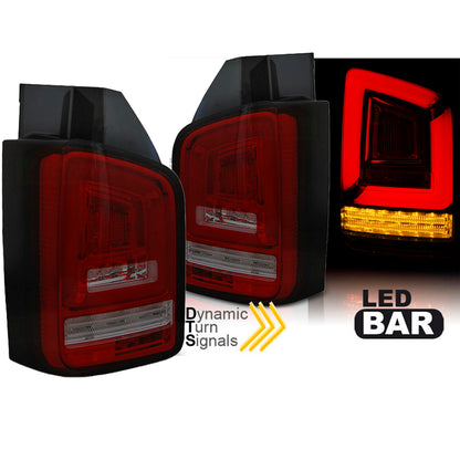 LED BAR Rücklichter Rot Rauch SEQ passend für VW T6 15-19 TR