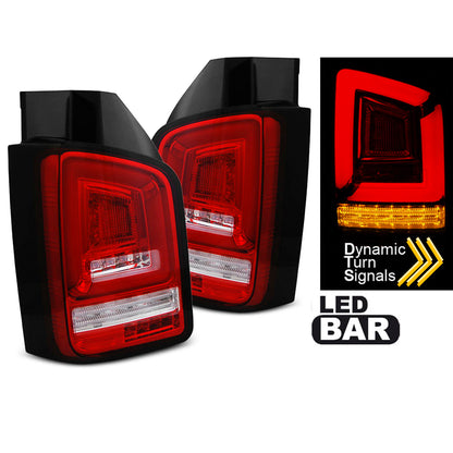LED BAR Rücklichter Rot Weiß SEQ passend für VW T5 10-15