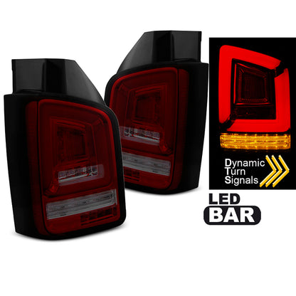 LED BAR Rücklichter Rot Rauch SEQ passend für VW T5 10-15