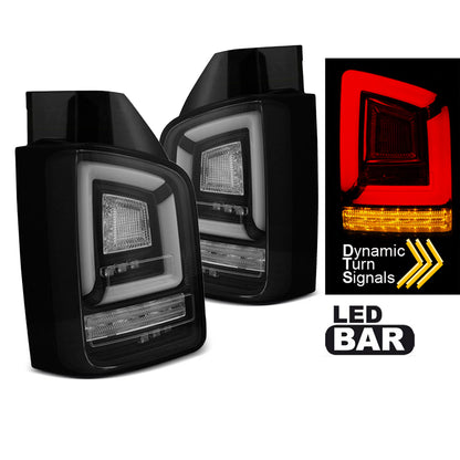 LED BAR Rücklichter Schwarz SEQ passend für VW T5 10-15