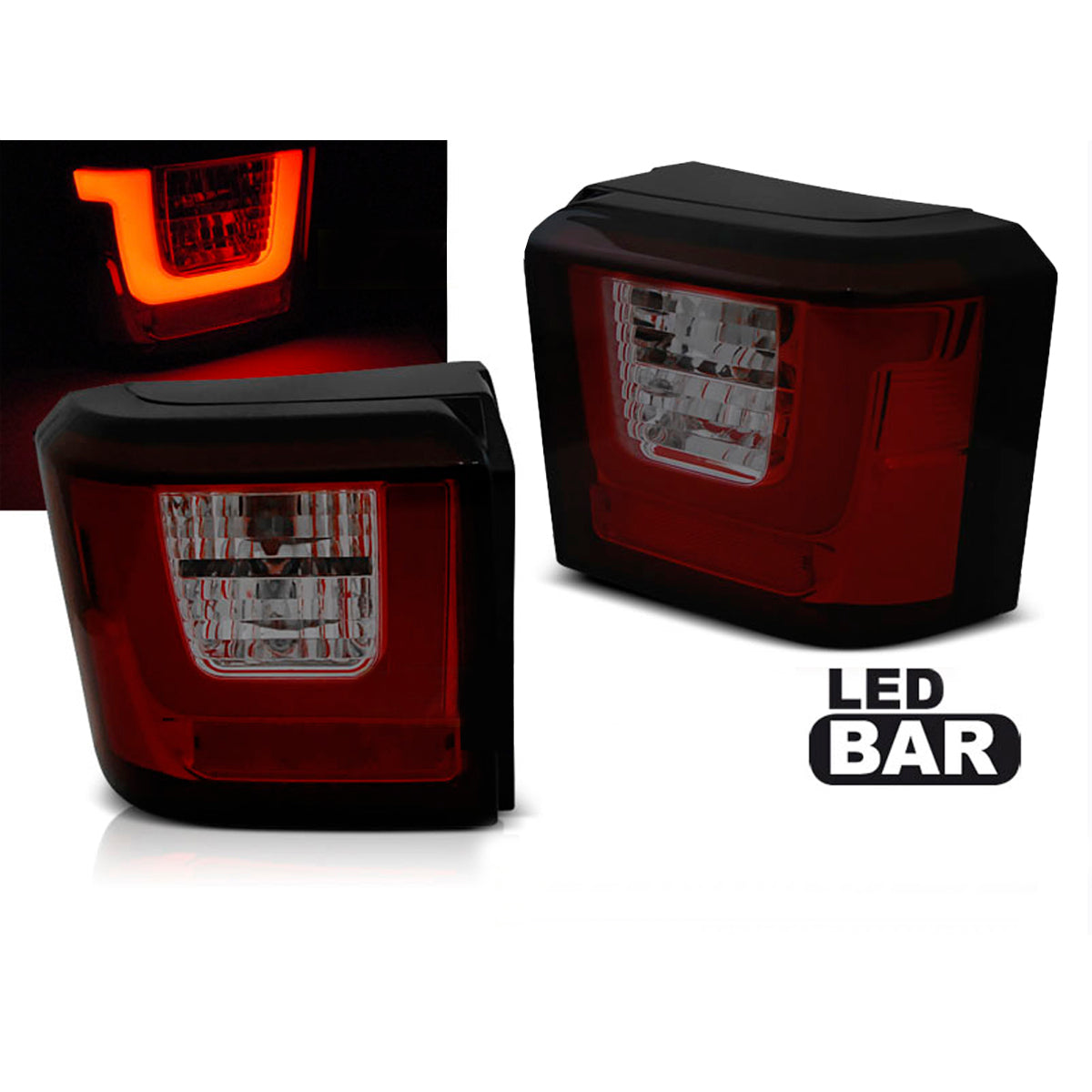 LED BAR Rücklichter Rot Rauch passend für VW T4 90-03.03