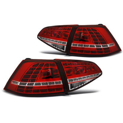 LED Rücklichter Sport Rot Weiß SEQ passend für VW Golf 7 13-17
