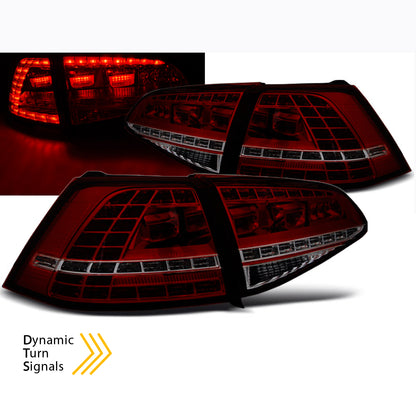 LED Rücklichter Sport Rot Rauch SEQ passend für VW Golf 7 13-17