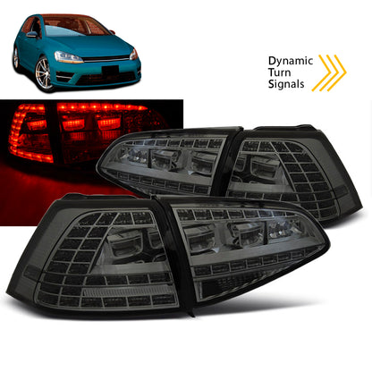 LED Rücklichter Sport Rauch SEQ passend für VW Golf 7 13-17