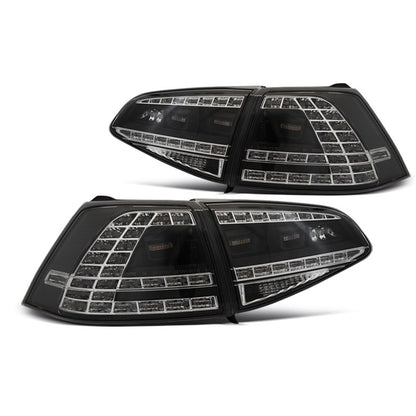 LED Rücklichter Sport Schwarz SEQ passend für VW Golf 7 13-17