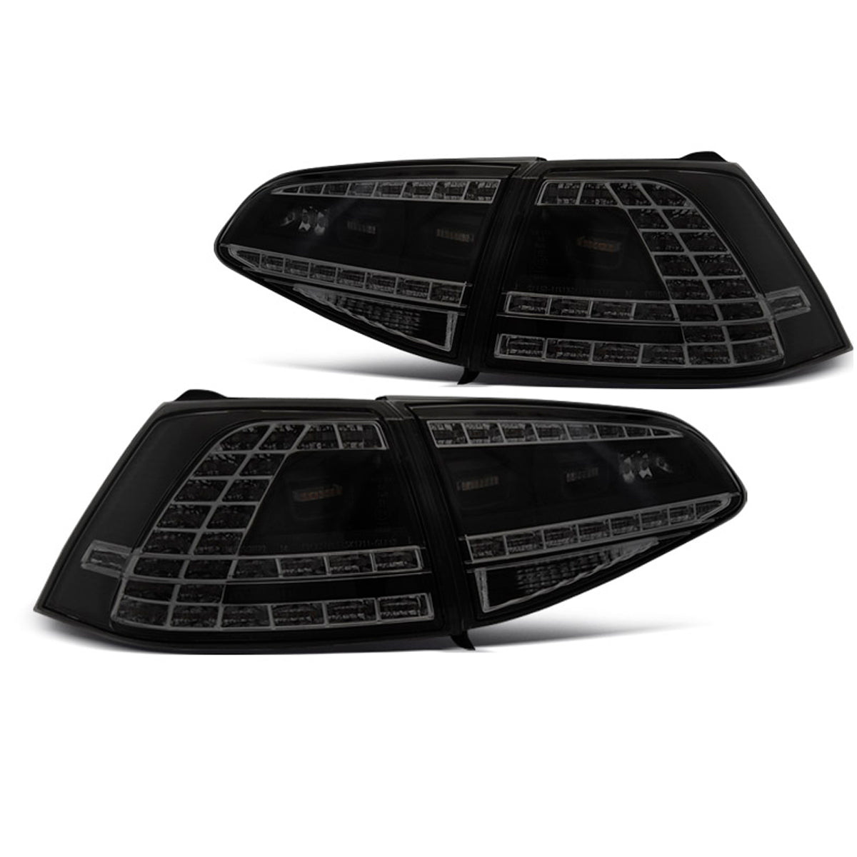 LED Rücklichter Sport Schwarz Rauch SEQ passend für VW Golf 7 13-17