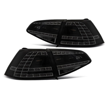 LED Rücklichter Sport Schwarz Rauch SEQ passend für VW Golf 7 13-17