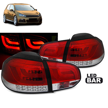LED BAR Rücklichter Rot Weiß passend für VW Golf 6 10.08-12