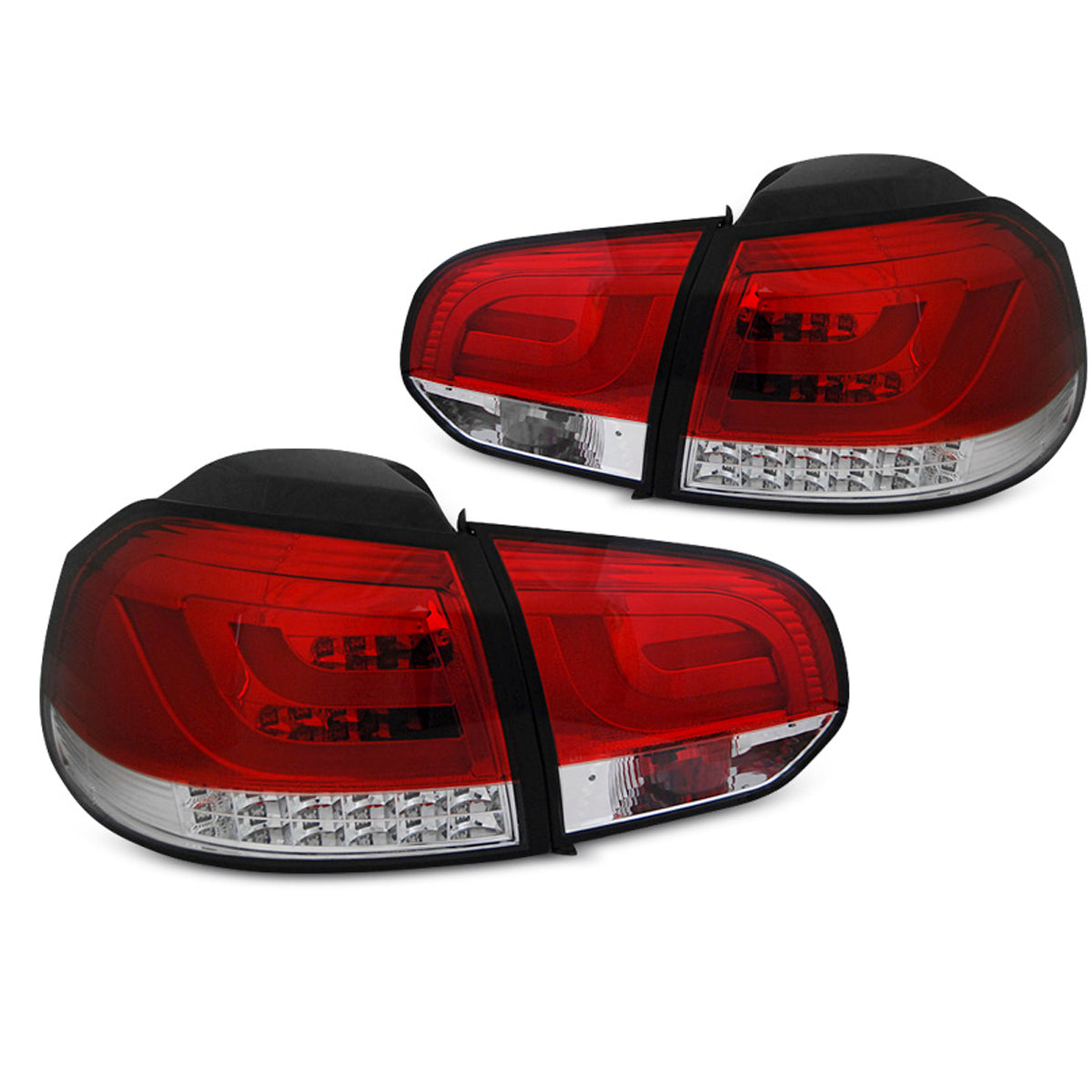 LED BAR Rücklichter Rot Weiß passend für VW Golf 6 10.08-12
