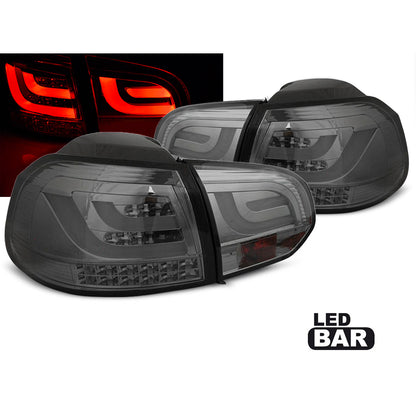 LED BAR Rücklichter Rauch passend für VW Golf 6 10.08-12