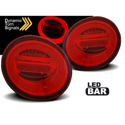 LED BAR Rücklichter Rot Weiß SEQ passend für VW New Beetle 10.98-05