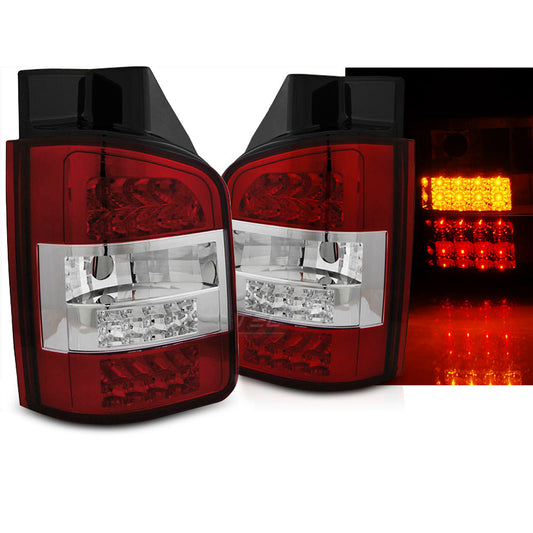 LED Rücklichter Rot Weiß passend für VW T5 10-15 Transporter