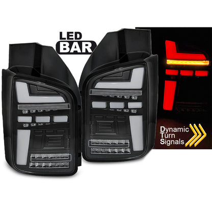 LED BAR Rücklichter Schwarz SEQ passend für VW T6 15-19 OEM-Birne